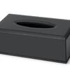 Caja dispensadora de pañuelos piel sintética negra